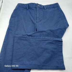 Polo‎ Ralph Lauren  Navy Blue Stretch Cotton Chino Pants Size 12 Red Pony
